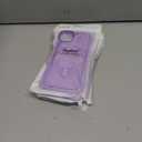 4 x Hython Case for iPhone 15 Plus Case Magnetic Translucent Matte Phone Cases 6.7" [Compatible with MagSafe] Thin Slim Fit Shockproof Bumper Hard Protective Cover for Women Men Girls, Light Purple