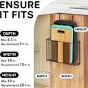 Simple Houseware Over Cabinet Door Organizer, Mesh Bronze