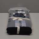 MooMee Bedding Duvet Cover Set 100% Washed Cotton Linen Like Textured Breathable Durable Soft Comfy (Solid Black, Super King 108"x98")