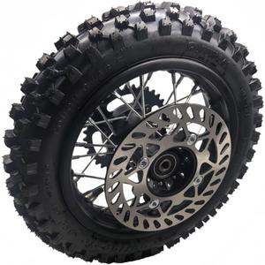 aohuang10" Rear Wheel Rim Tire Assembly for 50cc 110cc 125cc Dirt Bike tao TTR SSR CRF Apollo 15mm axle Includes 190mm Brake disc 80/100-10 Tire Tube With Brake Rotor and 420 41T Sprocket