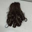 SEIKEA Cheer Ponytail Hair Piece, 14" Curly Cheerleader Hairpiece Ponytail Extension for Cheerleader Competition, Dance Dark Brown