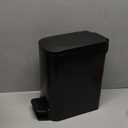 Cesun Small Bathroom Trash Can with Lid Soft Close, Step Pedal, 6 Liter / 1.6 Gallon Stainless Steel Garbage Can with Removable Inner Bucket, Anti-Fingerprint Finish (Matt Black)