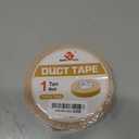 BOMEI PACK Colored Duct Tape,Small Roll,1 inch x 60 Yards,Heavy Duty Waterproof Duct Tape,No Residue,Tear by Hand,9 Mil Industrial Grade StrongTape for Repair,Crafts & Home Improvement (Tan)