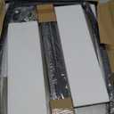 SRIWATANA Side Table, End Table, Vintage C-Shaped Couch Table for Sofa Laptop Coffee Snack, Light Grey