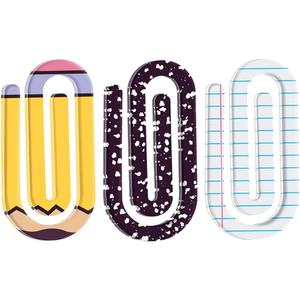 Teacher Supplies Back to School Jumbo Paper Clips Teacher Appreciation Gift 4 Inch Acrylic Paperclip Bookmark Gift Set Big Personalized Paper Clips for Book Lovers 12Pcs