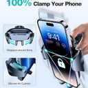 VICSEED Upgrade Ultra Stable Car Phone Holder MountDouble Lock Metal Clip Universal Air Vent Phone Mount,Mobile Cell Phone Holder for Your Car,for iPhone 17 Pro Max 16 and All Phone