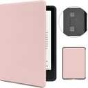 MOROCK Case for All-New 7" Kindle Paperwhite and Colorsoft Paperwhite Signature Edition(12th Generation-2024 Released),Premium Lightweight PU Leather Cover with Hand Strap, Auto Wake/Sleep, Pink