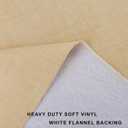 LIBERECOO Vinyl Tablecloth with Flannel Backing, Champagne, Waterproof, Stain-Resistant, Easy-Clean Table Cover for Dining, Kitchen, and Outdoor Use, 60" x 120" Rectangle