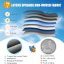 RV Cover for 22-24 ft Travel Trailers, 7 Layers Heavy Duty Camper Cover, Weatherproof & UV Resistant Motorhome Trailer Cover with Gutter & Tongue Jack Covers