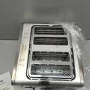Smart Toaster 4 Slice Wide Slot Dual Digital TouchScreen & Independent Control for Family | 1800W Stainless Steel for 6 Bread Types & Toast Settings | Defrost Reheat & Single-Slice Modes