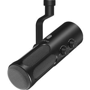 FIFINE XLR/USB Podcast Dynamic Microphone for Streaming, Studio XLR Microphone, PC Streamer Mic All Metal with Mute Button, Headphone Jack, for Vocal Voice Over Music Recording-AmpliTank Tank3