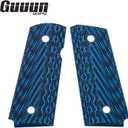 Guuun G10 Grips for Subcompact Para Ordnance 1911 Carry 9 C6 LDA - Diamond Cut Texture - 4 Color Options (Blue/Black)