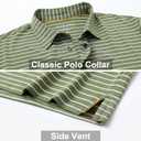 M MAELREG Boys Golf Shirt Striping Short Sleeve Quick Dry Stretch Active Collared Youth Kids Polo Shirts Size 6-18