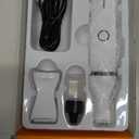 oneisall Dog Clippers with Double Blades,Cordless Small Pet Hair Grooming Trimmer,Low Noise for Trimming Dog's Hair Around Paws, Eyes, Ears, Face, Rump (White)