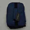 opux Insulated Lunch Bag for Men Women, Large Dual Compartment Cooler Bag, Soft Two Deck Lunch Box for Work School Picnic, Leakproof Lunch Tote with Shoulder Strap for Kid Adult (Navy, Double Deck)