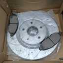 Anpulsero Front Automotive Replacement Brake Kit, Brake Rotors Ceramic Brake Pads Compatible with 2015-2023 Nissan Murano, 2013-2020 Nissan Pathfinder|Anti-Rust Geomet Coated|320mm(12.6in)