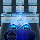 Heating Pad for Back Pain Relief-Lower Back Massager with Heat,Abdominal Belly Massagers with 6 Massage&16 Levels,3 Heated,Cordless Portable Travel Waist Wrap Belt,Mothers Day Gifts for Him Her (White)