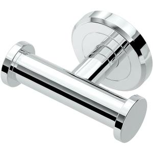 Gatco 4245A Latitude II 2 Hook Double Robe Hook, Wall Mounted Hook for Bathroom Towels & Robes, Chrome