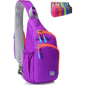 Peicees Small Sling Backpack Waterproof Unisex Shoulder Bag Chest Crossbody Daypack