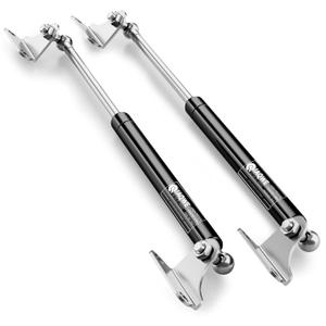17Inch 10Lbs/45N Gas Spring Struts Shocks Lift Supports with L-Type Mount Brackets for Trap Door Floor Hatch Lid Truck Canopy Cover Trailer TV Cabinet Canopy Cover Lid Door 2pcs