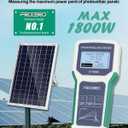 1800W Solar Panel Tester Photovoltaic Multimeter, Troubleshooting Tool with Smart MPPT Display, Upgraded Measuring Range (5~1800W, 20~120V, 0~60A) for Solar PV Panel Testing and Data Analysis