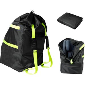 Car Seat Travel Bag for Airplane,Double Waterproof Oxford Gate Check Bags for Most Infant Carseat,Infant Carriers,Booster Seats,with Padded Backpack Shoulder Straps (Car Seat StorageBag, 85x43x43cm)