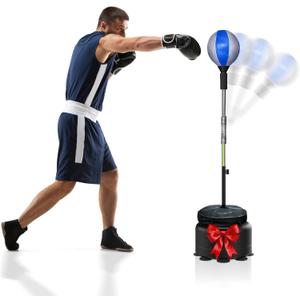 Cobra Reflex Bag, Fast Action Punching Bag with Stand, Punching Bags for Adults and Teens, Adjustable Height Boxing Trainer with Spring-Mounted Ball, Home Gym Boxing Equipment