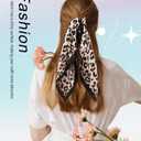 27.5" Square Satin Head Scarves - 2 Pack Hair Scarf Bandanas for Women Silk Neck Scarf for Women Girls Hair Wrap