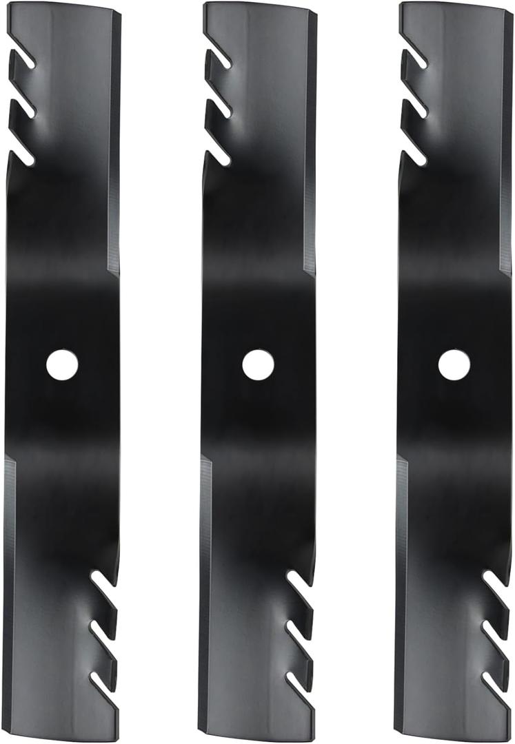 396-719 Mulching Blades for 54'' Deck Compatible with John Dee re Z375R, M143520 Lawn Mower Blades Fit Z445 Replace M145516 M152726, 3 Pack