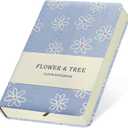 Ipoul B6 Notebook, Flower Fabric Journal, Writing Notebook for Women, 5x7 Lined Notebook & Sketchbook, Lay Flat Hardcover Notebook, Small Sketchbook, Daisy Gifts for Girl, Blue