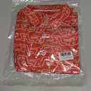 SAMERM Mens Golf Shirt Short Sleeve Print Performance Moisture Wicking Dry Fit Polo Shirts for Men,Red S