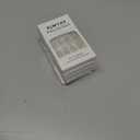 5 x Cat Eye Nails Short Squoval, Shimmery White, Small Size Press on False Nails, 24 Reusable Fake Nails With Stick on Adhesive Tabs