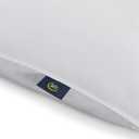Serta Down Illusion Soft Hypoallergenic Medium/Firm Bed Pillows for Side, Stomach or Back Sleepers (2 Pack), Queen, White