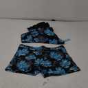 Yonique Two Piece Tankini Bathing Suits T-Back Blouson Swim Tops with Boy Shorts Women Swimsuits Sporty Swimwear,XL