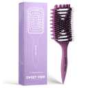 2 x Curly Defining Brush, Tangle-Free Defined Curls, EdgeLift, Volume, Enhancing Waves (Purple)