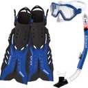 Body Glove Diving Swimming Predator Set (Large, Blue/Black)