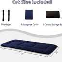 MAXYOYO Cot Japanese Floor Futon Mattress, Single Size Tatami Mat Sleeping Pad Foldable Roll Up Boys Girls Narrow Mattress