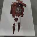Rylai Cuckoo Clock Vintage Large Wooden Wall Clock Handcrafted 13x9.5 Inch Brown