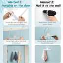 Reallnaive Seashell Over The Door Hooks Nautical Coastal Bathroom Decor Hanger Wall Mount Rack Holder for Towel, Hat, Coat, Cloth, Keychain, Bag, Seaside Home Decor