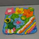 Snuffle Mat for Dogs Cats Rabbits, Pet Treats Feeding Mat, 15.4 x 15.4 inch for Small & Medium, Felt Wool Dog Sniff Mats for Slow Feed, Rabbit Foraging Mats, Relieve Anxiety, with Anti-Slip Bottom (Blue)