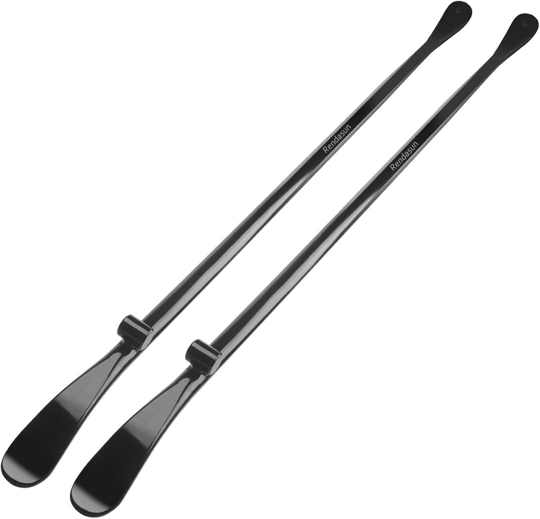 2 PCS Tire Mount and Demount Iron, 34645 Tire Iron, Tire Bars for Semi Tires, Tire Changing Tools, Semi Truck Tire Tools, 37In, 3/4 in, Black