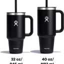 Hydro Flask Travel Tumbler with Handle, Lid and Straw - Insulated Stainless Steel in 40 Oz Agave