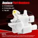 FAERSI Door Lock Actuator Left Driver Side Replacement for 2003-2007 Honda Accord, 2004-2008 Acura TL, 2004-2008 Acura TSX, 2006-2011 Honda Ridgeline Replaces 72155-SDA-A01, 72155SDAA01