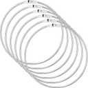 Zonon 6 Pack 6 Inch Metal Rings Wrench Organizer Easy to Open and Close Heavy Duty for Bib Vests Craft Index Card Dream Catcher Key