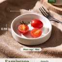 famiware Star Soy Sauce Dish Ceramic Dipping Bowls Set of 6, 4 oz Individual Dip Sauce Cups/Bowls/Dishes/Plates, Small Serving Bowl for Side Dishes, Dessert, Ice Cream, Sushi - Matte White