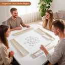 Acrylic Mahjong Racks with Pushers (Ivory Pearl, 20)