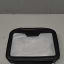 ROWNYEON Clear Makeup Case Toiletry Bag Multipurpose Travel Makeup Train Case Portable Cosmetic Organizer Transparent Storage Bag (Black)