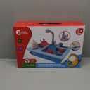 CUTE STONE Color Changing Kitchen Sink Toys, Children Electric Dishwasher Playing Toy with Running Water, Upgraded Faucet, Automatic Water Cycle System Play House Pretend Role Play Toys for Boys Girls