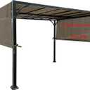 ALISUN Universal Pergola Canopy Top for 8-ft x 10-ft Pergola Structure - Brown (Canopy Fabric Top Only, Size: 196-inch x 88-inch) (Polyethylene (PE), Brown)