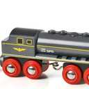 BRIO World - 33697 Speedy Bullet Train - Engaging 2-Piece Wooden Toy Train Set | Ideal for Kids Age 3+ | Enhances Motor Skills | Compatible Railway Toys | FSC Certified Materials